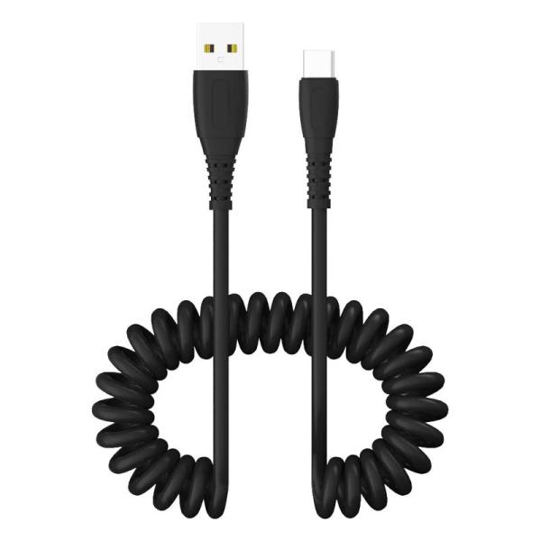 AXYO Type-C ケーブル 1.2M 急速充電 高速データ転送 カールコード式 USB C 充...