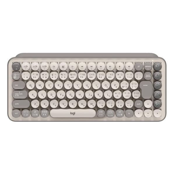 Logicool POP KEYS K730GY メカニカル ワイヤレス キーボード グレージュ 日...