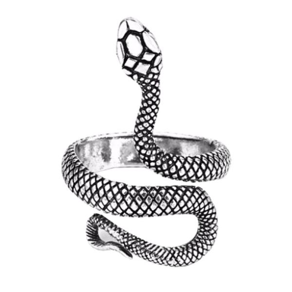 指輪 リング 蛇 スネーク ヘビ hiro&amp;ai コブラ ワンポイント ブラック ユニーク 爬虫類 ...