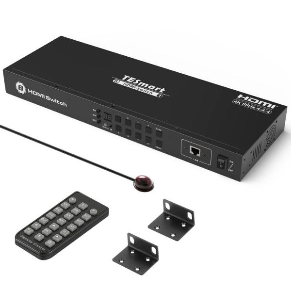 TESmart HDMI 切り替え器 8入力1出力 HDMI 切替器 8ポート 4K@60Hz 8台...