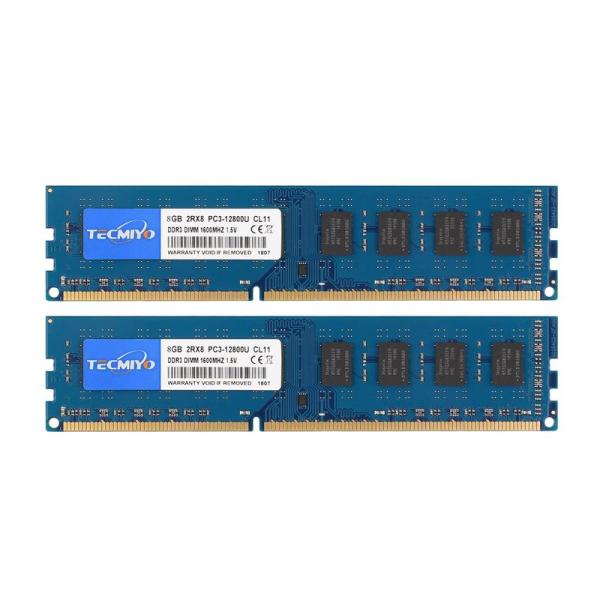 TECMIYO DDR3-1600 PC3-12800U 8GB×2枚 UDIMM デスクトップPC...