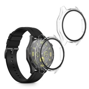 kwmobile 2x ケース 対応: Huawei Watch GT4 46mm カバー - フルボディ ガラス 耐衝撃 超薄型 透明｜naha