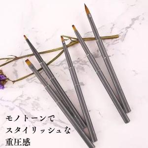 ネイルブラシ ネイル筆 キャップ付き 選べる9...の詳細画像2