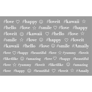 在庫一掃 即納 メール便無料 Amaily アメイリー ネイルシール No.2-16 ハッシュタグ ...