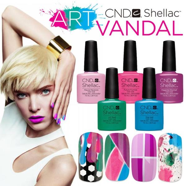 CND シェラック UVカラーコート ART VANDAL Collection カラージェル メー...