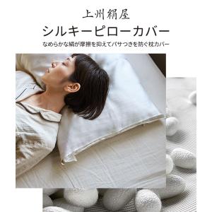 アイマスク付 上州絹屋 シルキーピローカバー ...の詳細画像1