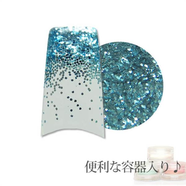 容器入り グリッター クールミント 0.5mm 1g (メール便でも可)
