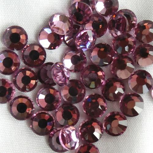 【メール便OK】高級ガラスストーン【ライトアメジスト】ss4(80粒)ss6,ss8,ss10(10...