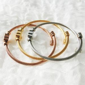 ステンレスブレスレット38 3mm幅 ハート ...の詳細画像2