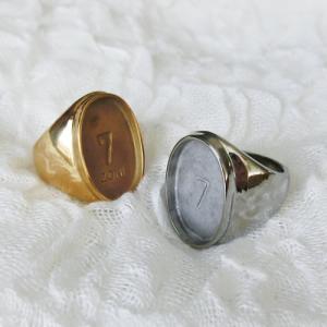 グルーデコ土台 ステンレスリング46 12/14号 指輪 ダブルエタニティー