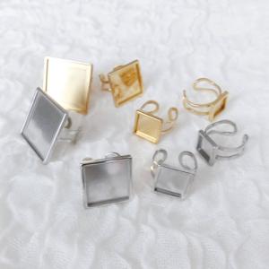 グルーデコ土台 デコ土台 カフス・カフスリンクス01 丸 ラウンド 大/中