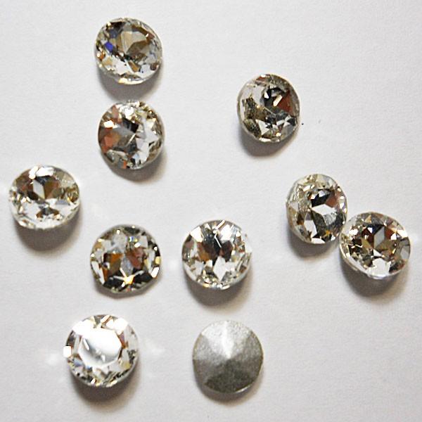 高級ガラスファンシーストーン　ビジューラインストーン56　クリスタル　ダイヤモンド型　8mm  1粒...