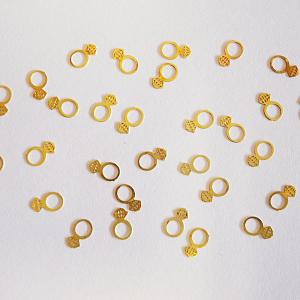 【メール便OK】メタルパーツ　指輪　ゴールド　30枚｜nailicious