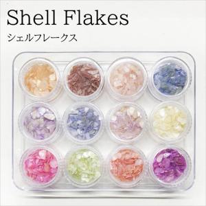 （ネコポス○）CKシェルフレークス12色セット（ND-97）ネイルアートパーツ ネイルパーツ｜nailkoubou