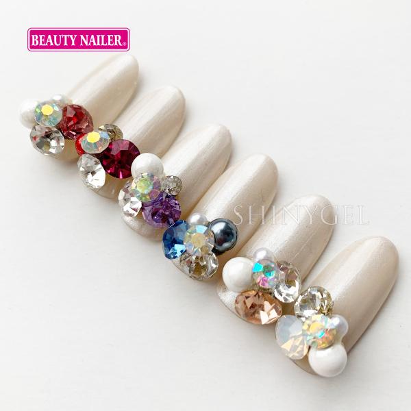 （メール便○）BEAUTY NAILER（ビューティーネイラー）：煌めきストーン RoundS ネイ...