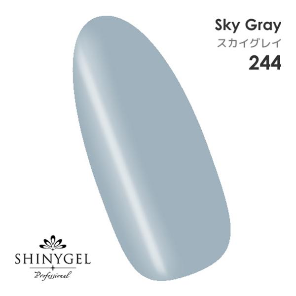 SHINYGEL Professional：カラージェル 244／スカイグレイ 4g （シャイニージ...