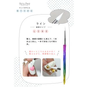 シリコンブラシ ジェルネイル筆 立体アート ア...の詳細画像3