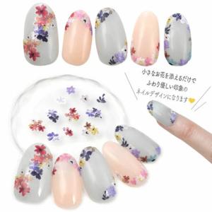 ネイルシール 押し花 風 お花 フラワー カラ...の詳細画像3