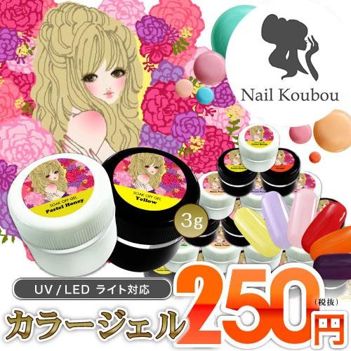 ジェルネイル♪全230色　ネイル工房発！伝説カラージェル