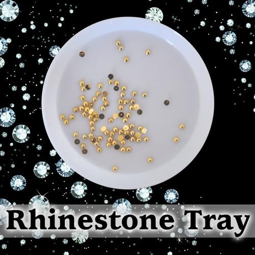 【メール便OK】価格重視！ラインストーントレイ プチプラがうれしいジェルネイル&amp;デコの必須アイテム