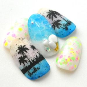 ネイルシール 夏 ヤシの木 ネイル工房 |ジェ...の詳細画像5