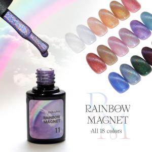 レインボーマグネット マグネットネイル 「RainbowMagnet」 ユニコーンのようなオーロラのマグネット カラージェル ジェルネイル クリア