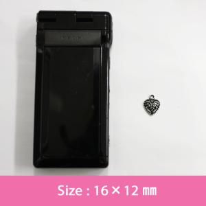 デコ電メタルパーツ メタル ハート約16×12...の詳細画像1