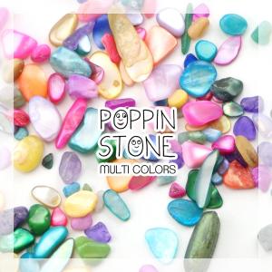 カラフル　ポッピンストーン　天然石　さざれ石　マルチカラー　ネイル　レジン｜nailshop-trust