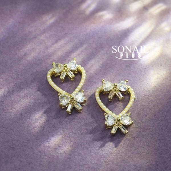 SONAIL PLUS 山崎セレクト フォーエバーラブ ハートフレーム ジュエルリボン FY0001...