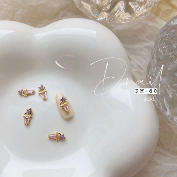 Ｄ．ｎａｉｌ　ジュエリービジューパーツ　ＤＭ−８０　パープルフラッペ