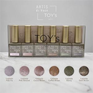 TOY's × INITY ビスケットマグ 7ml 6色セット マグネット ジェルネイル