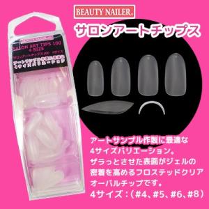 ネイルチップ つけ爪 BEAUTY NAILER ビューティーネイラー BN.サロンアートチップス100 4サイズ SAT−3｜nailworld