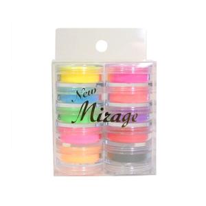 mirage カラーパウダー　ネイルアート用パウダーセット 多色　64個 Mirage Mirage カラーパウダー S/12 | Nail Labo Online Shop