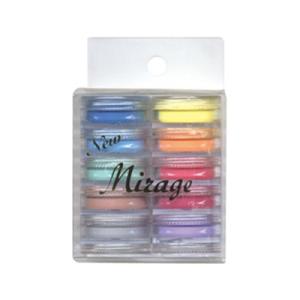 ネイルアクリル ネイル検定 ミラージュ Mirage カラーパウダー N／MED 10色セット