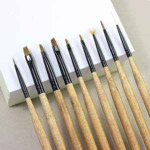 ジェルネイルブラシ 木製 キャップ付き 選べる...の詳細画像2