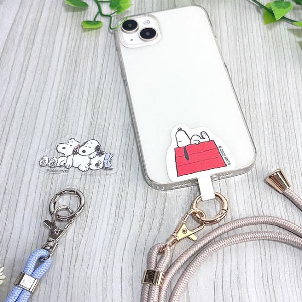 スヌーピー マルチリングプラス ストラップセット スマホ ストラップ ピーナッツ スマホショルダー ...