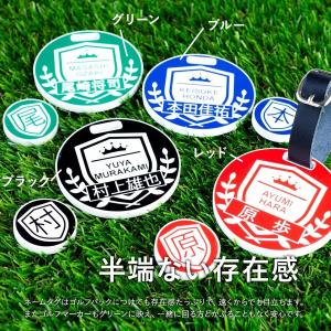 ゴルフ ネームプレート ネームタグ 丸型 ゴル...の詳細画像1