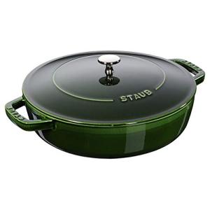 ブレイザー 24cm バジルグリーン ソテーパン staub