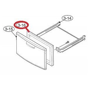SHARP シャープ 冷蔵庫用野菜室ドアパッキン 2013921048 : ないとー