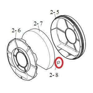 シャープ 加湿空気清浄機用 加湿フィルター枠マグネット 2023730002
