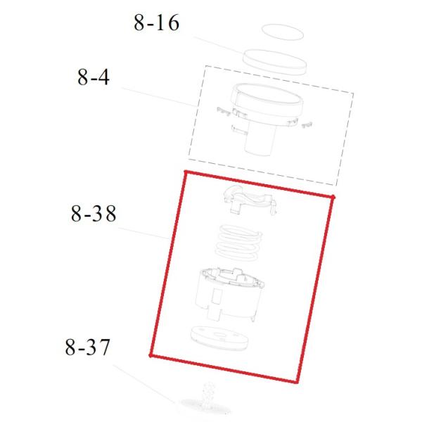 シャープ お茶プレッソ用　上うすユニット 3372930002