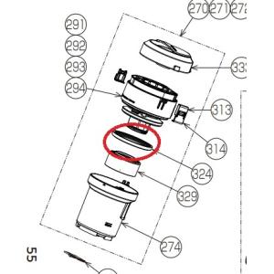 東芝クリーナー用シェードカバーパッキン(下) 41408691