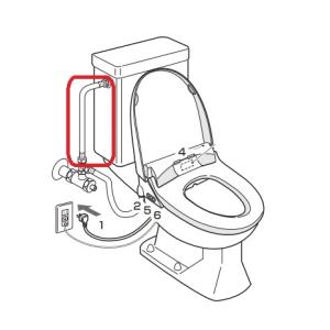 TOSHIBA 東芝温水洗浄便座用タンク給水ホース 50451606 : ないと TOSHIBA 東芝温水洗浄便座用タンク給水ホース 50451606 : ないと