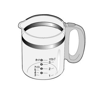 パナソニック（ナショナル）コーヒーメーカー用ガラス容器（バスケットふた・バスケットなし）ACA10-1361KU｜naitodenki