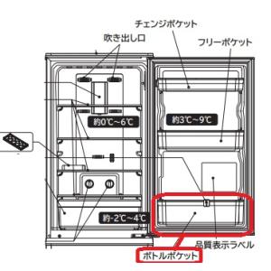 Panasonic（パナソニック） CNRAH-234830 冷蔵庫 用の 冷蔵室の 1・2べ