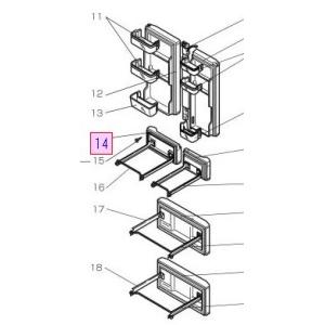 三菱 冷蔵庫用切替室・製氷室ドアパッキン M20KL0115