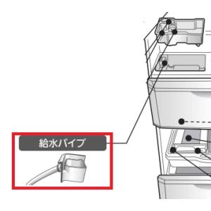 三菱 冷蔵庫用自動製氷機給水パイプ M20ZF9525 : ないとーでんき