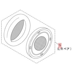 パナソニック ヘッドホン用イヤーパッド ブラウン（左右ペア）TPBPA963｜naitodenki