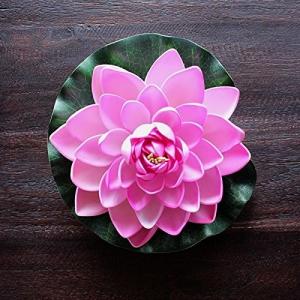 ロータスの造花M 蓮の花 睡蓮 ピンク 17cm