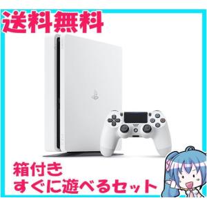 PlayStation 4 グレイシャー・ホワイト 500GB CUH-2100AB02　箱付き　プレイステーション4　 中古｜naka-store